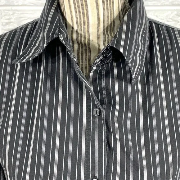 Envision Studio Black White Button Up Shirt - Picture 3 of 6